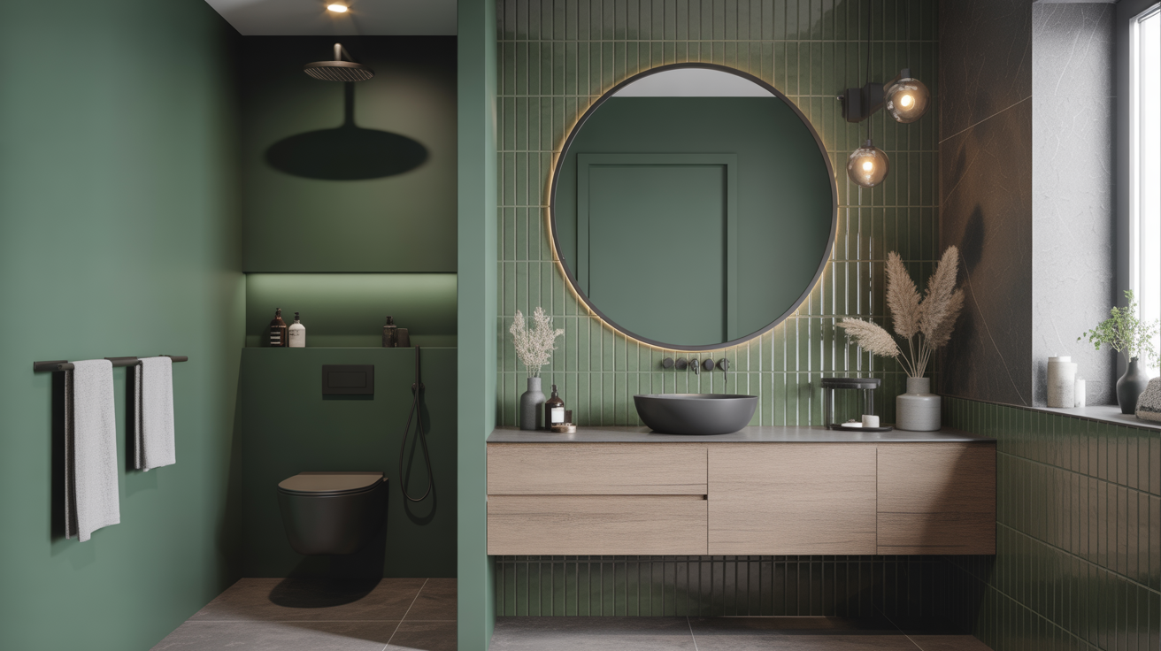 Dark Green Bathroom Ideas
