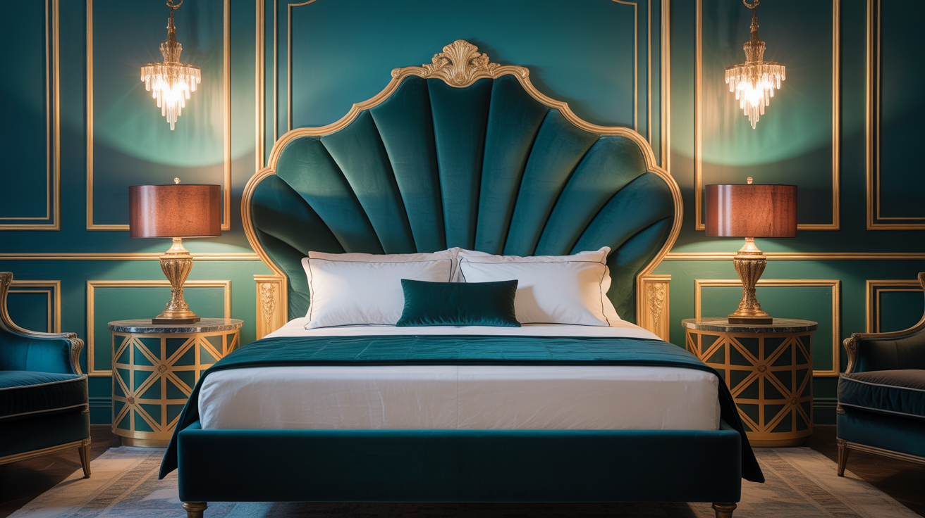 Green and Blue Bedroom