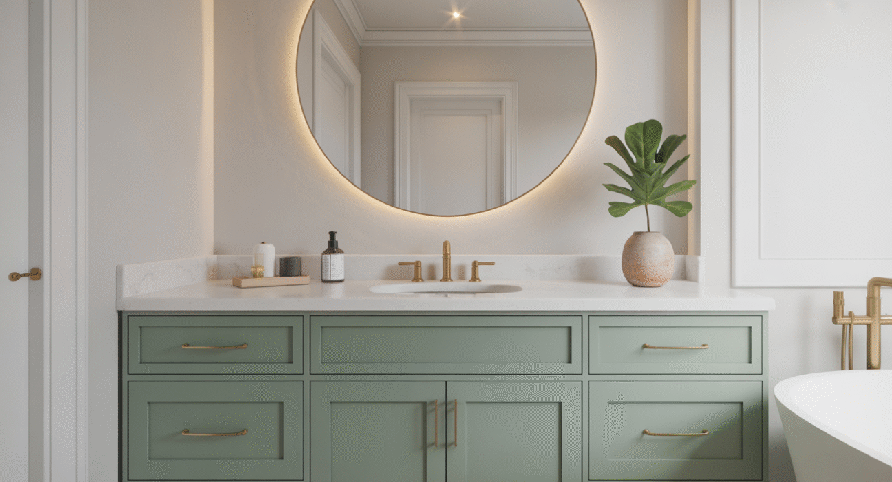 Green and White Bathroom Ideas