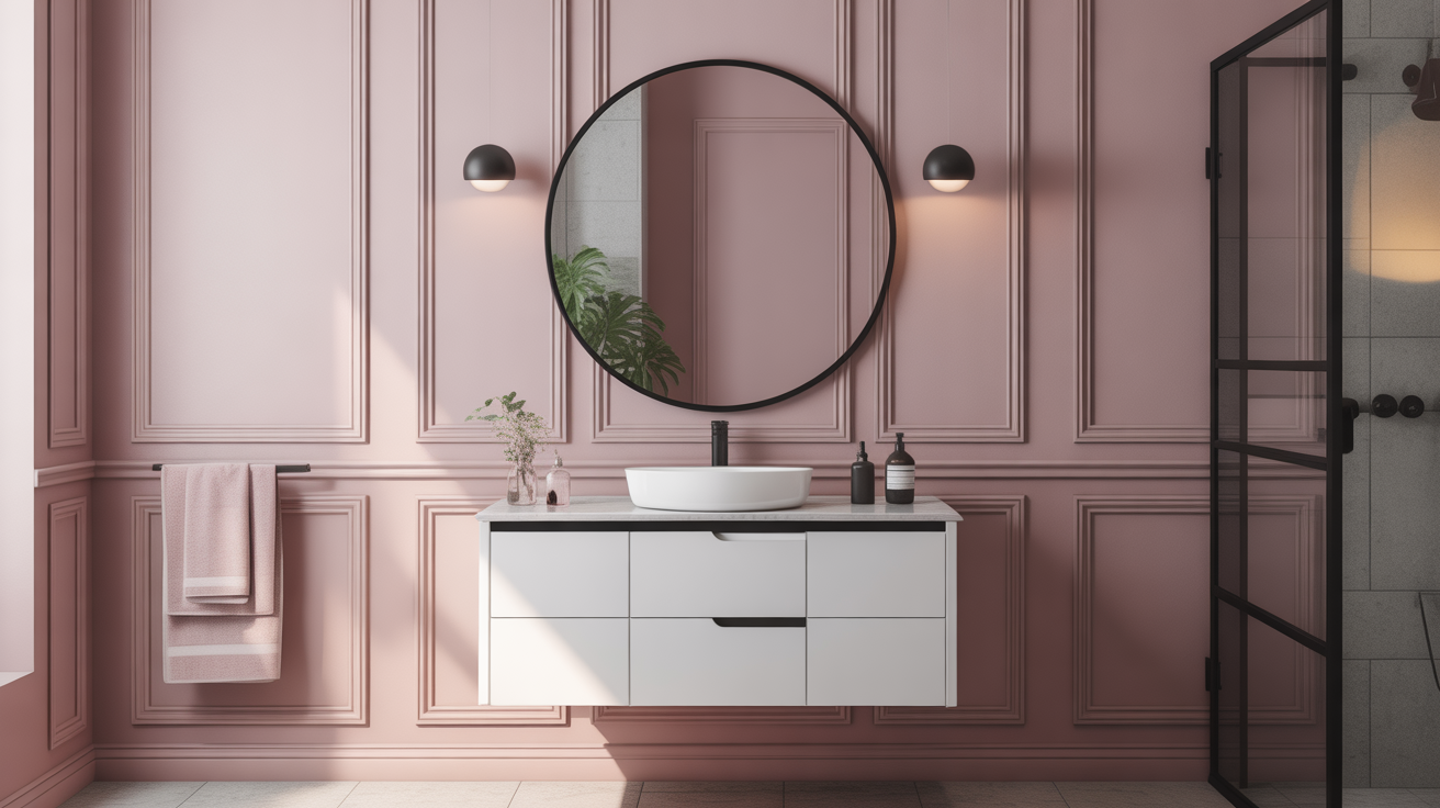 Pink and Black Bathroom Ideas