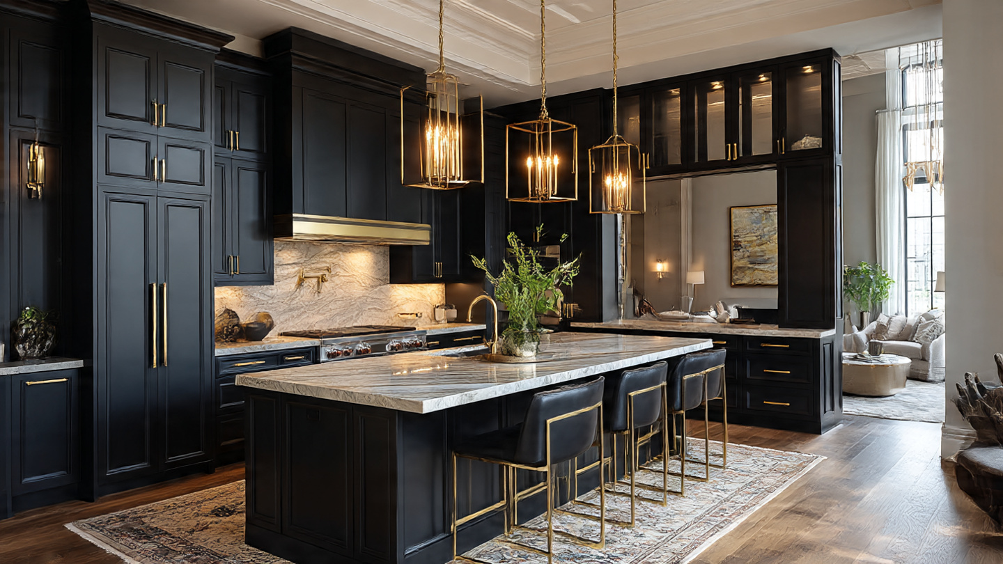 Black and Gold Kitchen Ideas