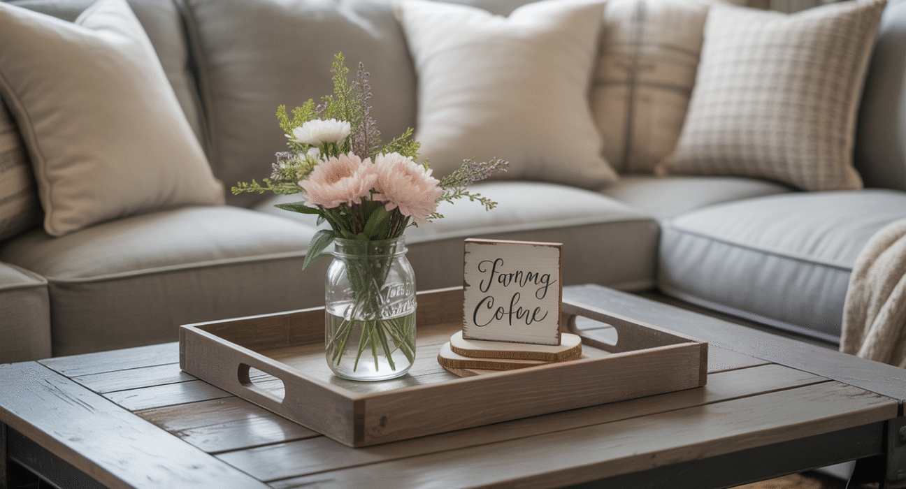 Farmhouse Coffee Table Decor Ideas