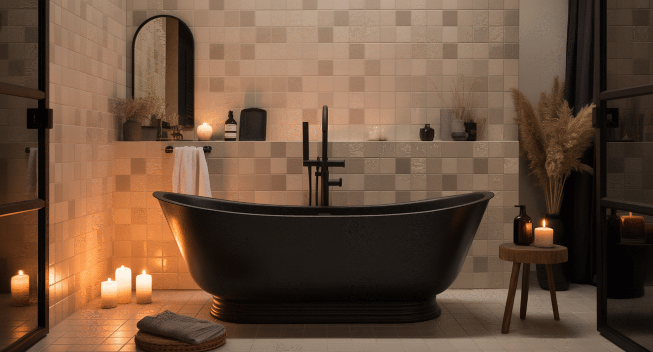 Black Themed Bathroom Ideas