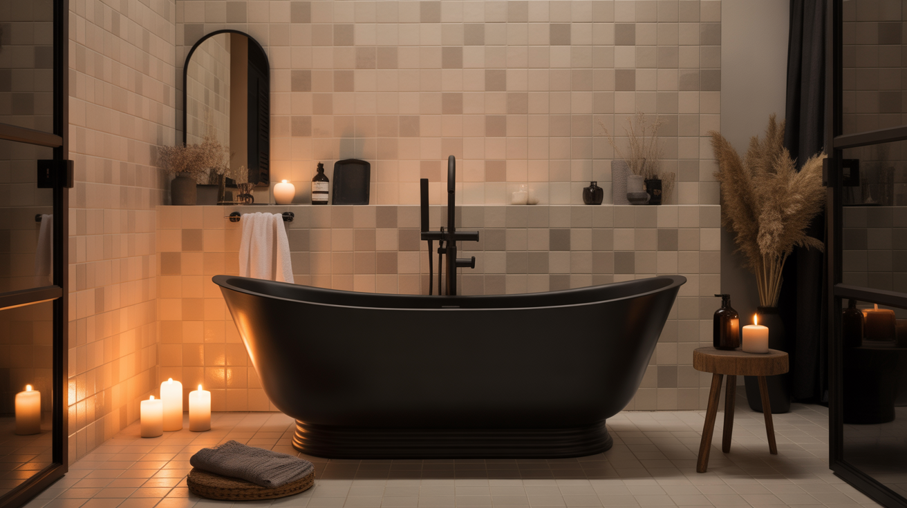 Black Themed Bathroom Ideas