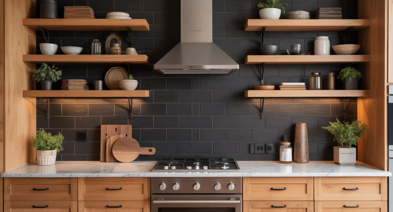 Black Backsplash Kitchen Ideas