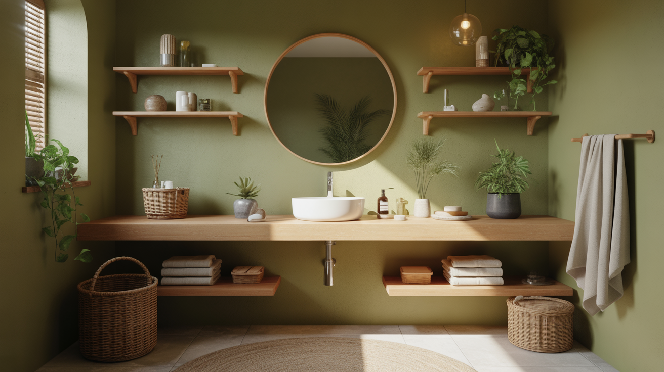 Olive Green Bathroom Ideas