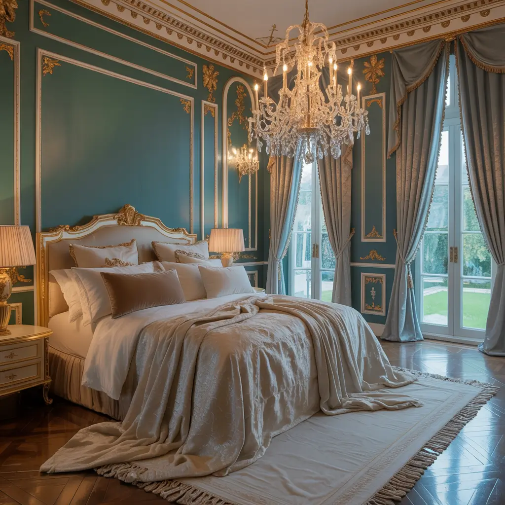 blue bedroom decor