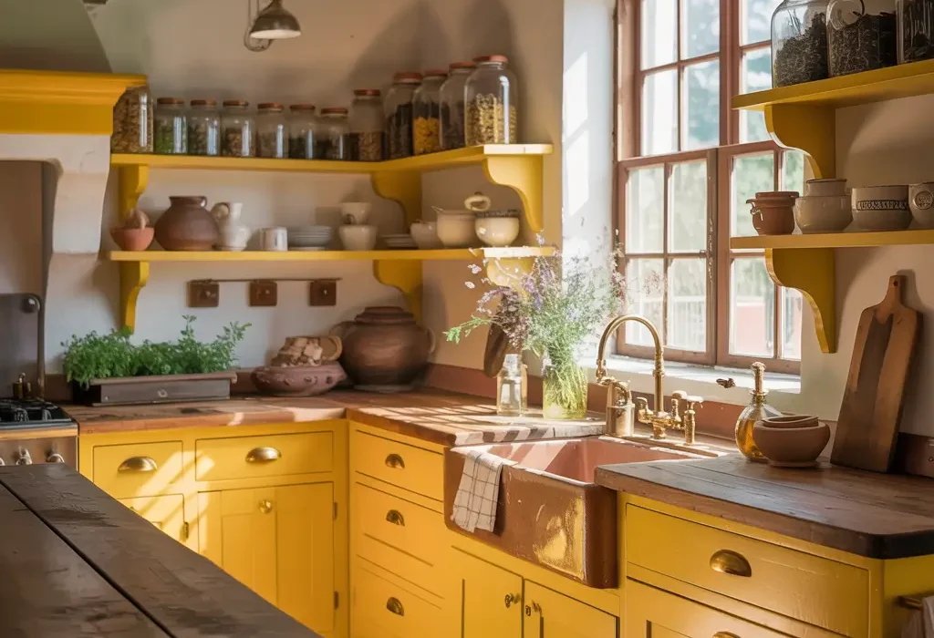 Yellow Farmhouse Kitchen Ideas