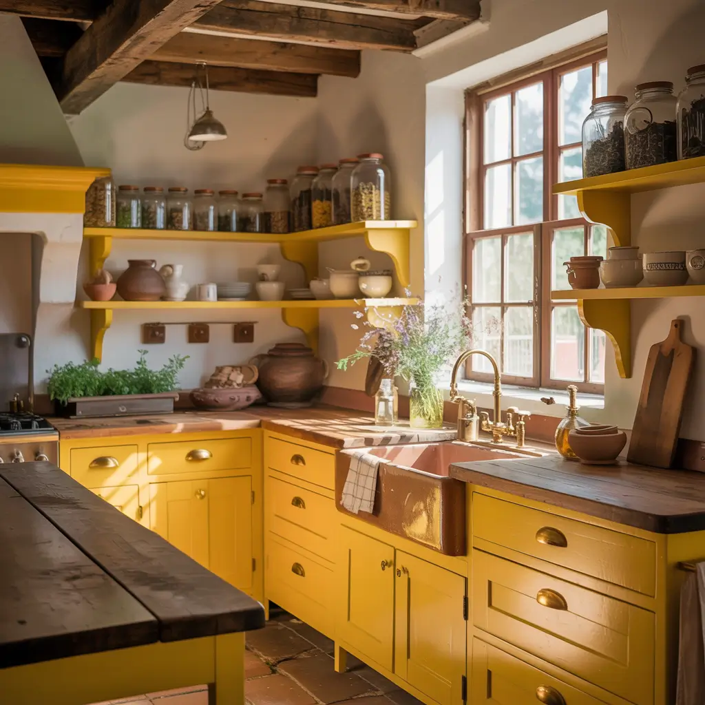 Yellow Farmhouse Kitchen Ideas