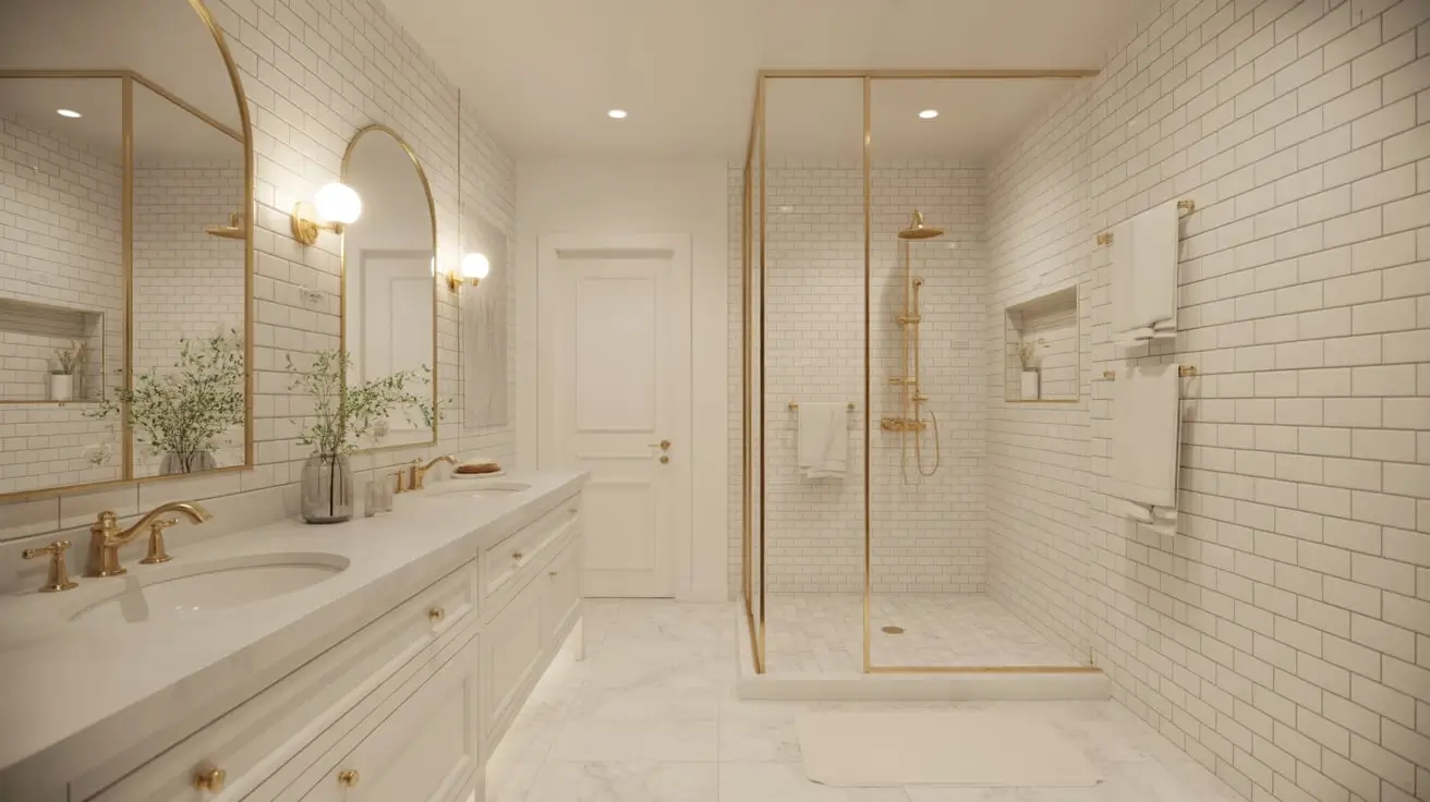 white subway tile bathroom