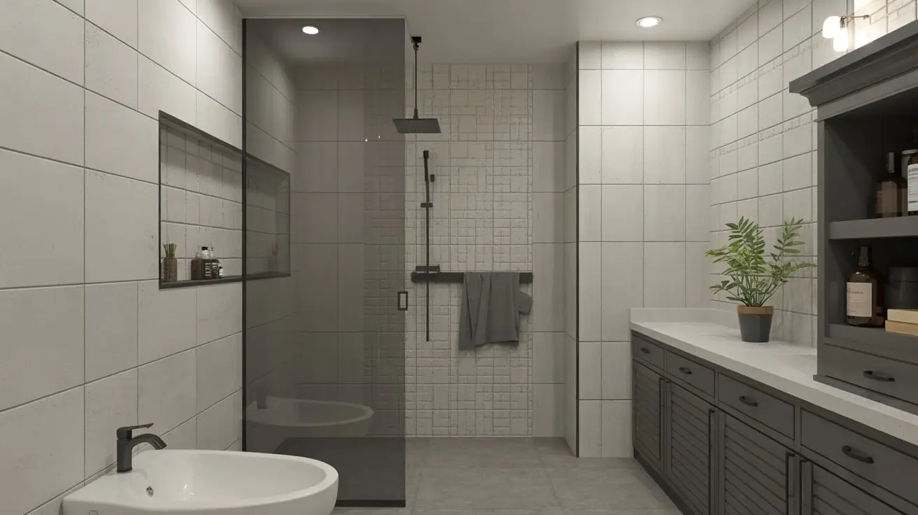 peel and stick floor tile bathroom