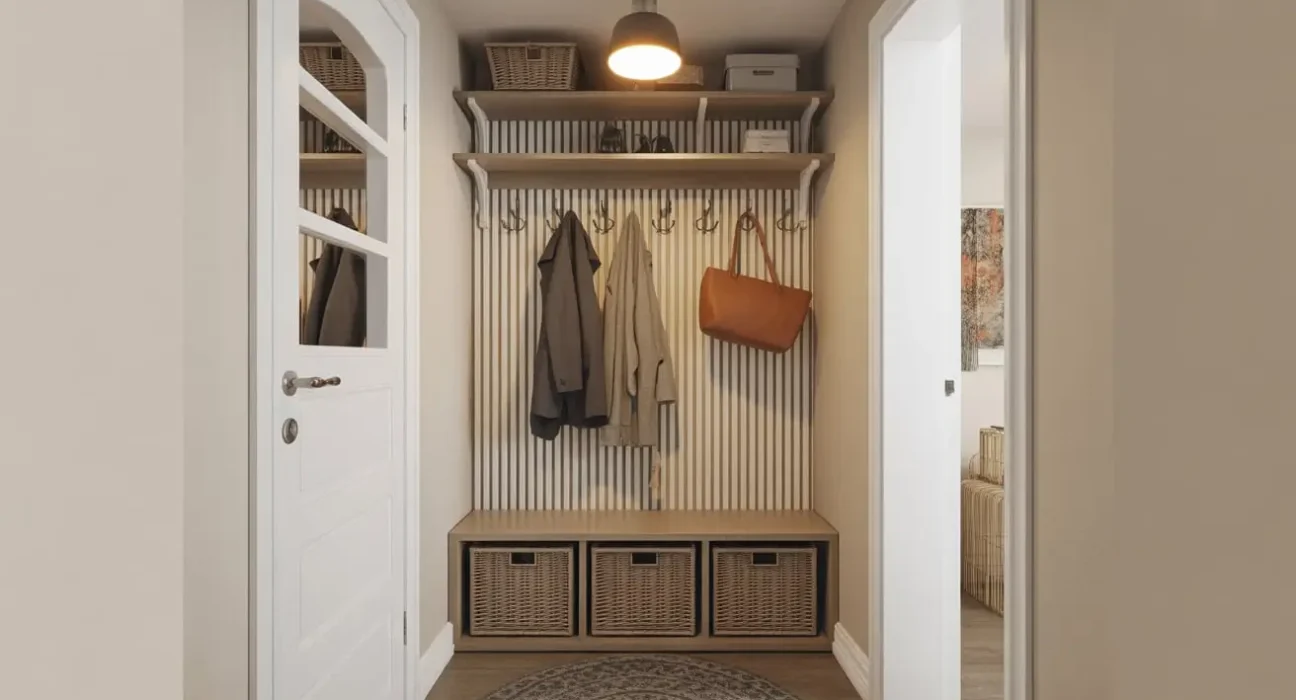 Narrow entryway decor