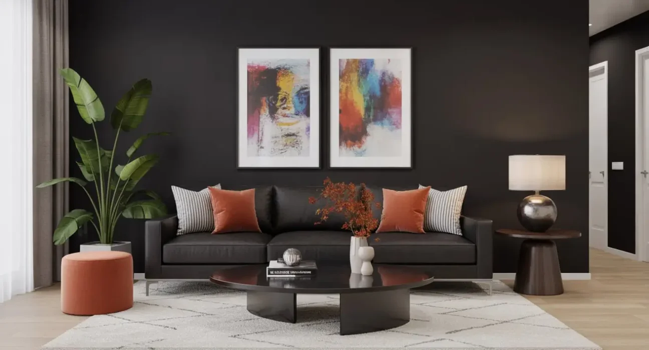 Black Sofa Living Room Decor Ideas