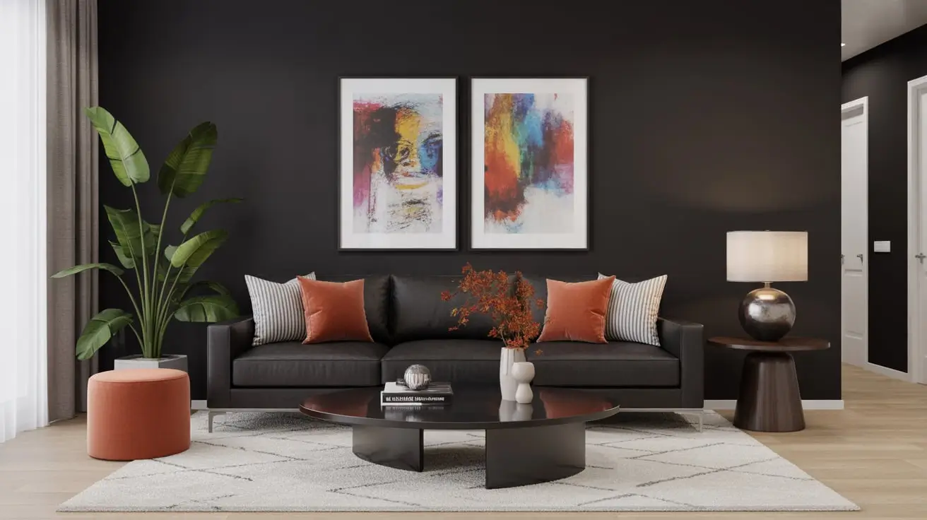 Black Sofa Living Room Decor Ideas