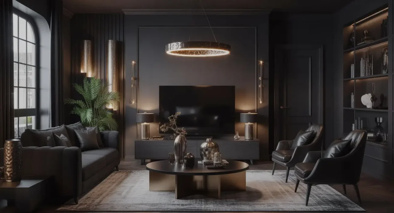 Black Living Room Decor Ideas